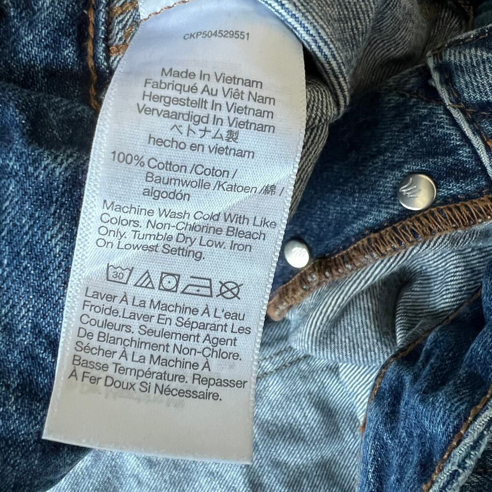 Madewell Curvy Darted Barrel Leg Jean 32 Blue - Picture 12 of 13